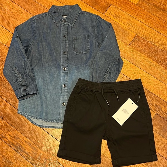 Hudson Kids Shirt & Shorts Set Size 4T NWT - Picture 1 of 7
